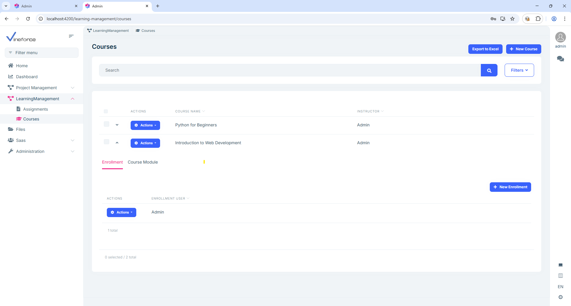 Course module builder vineforce image