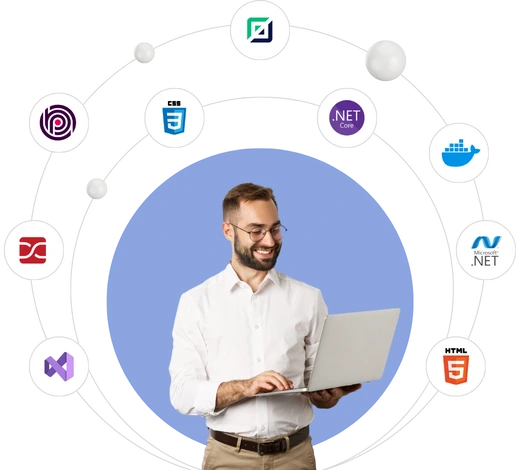 Vineforce developer working on enterprise tech stack